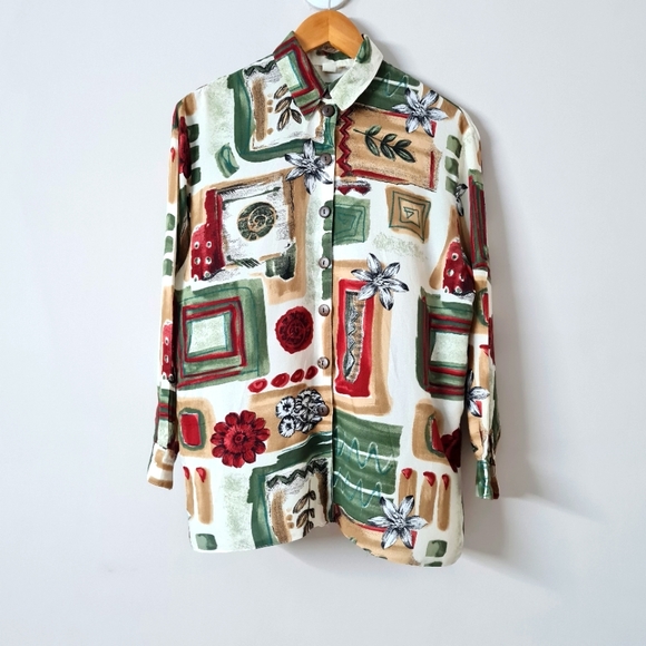 not known Tops - Abstract Print shirt